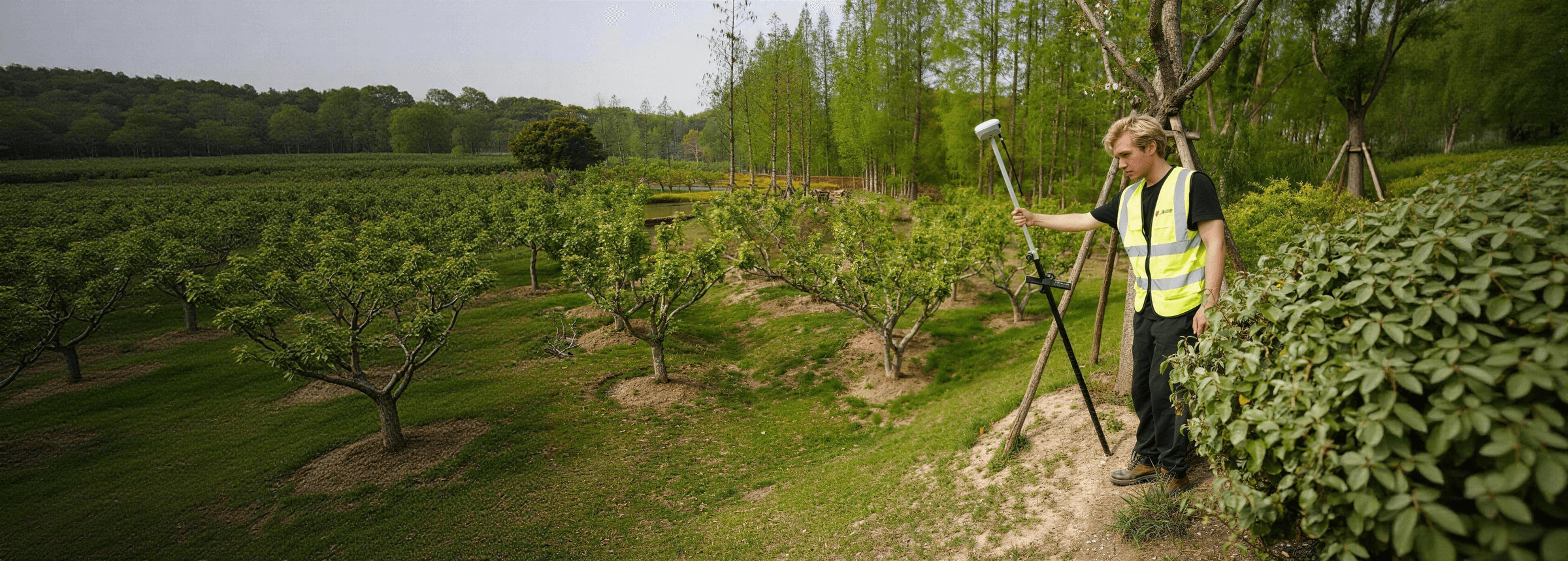 PRECISE X7 RTK receiver in the field