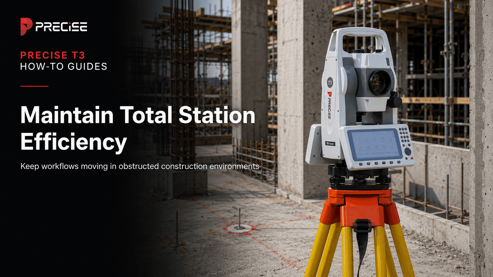 How to Maintain Total Station Efficiency in Obstructed and Complex Construction Environments