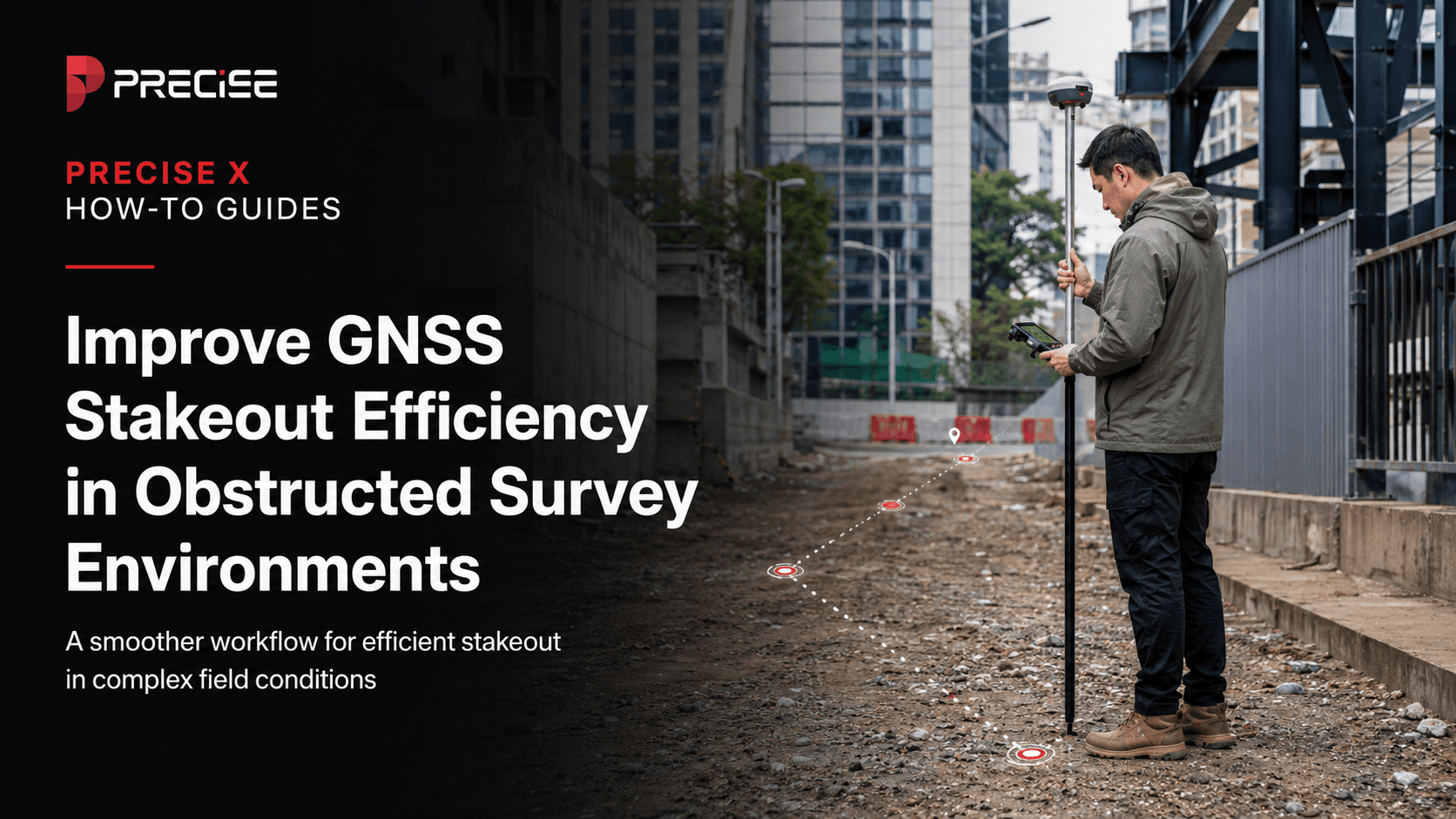 How to Improve GNSS Stakeout Efficiency in Obstructed Survey Environments