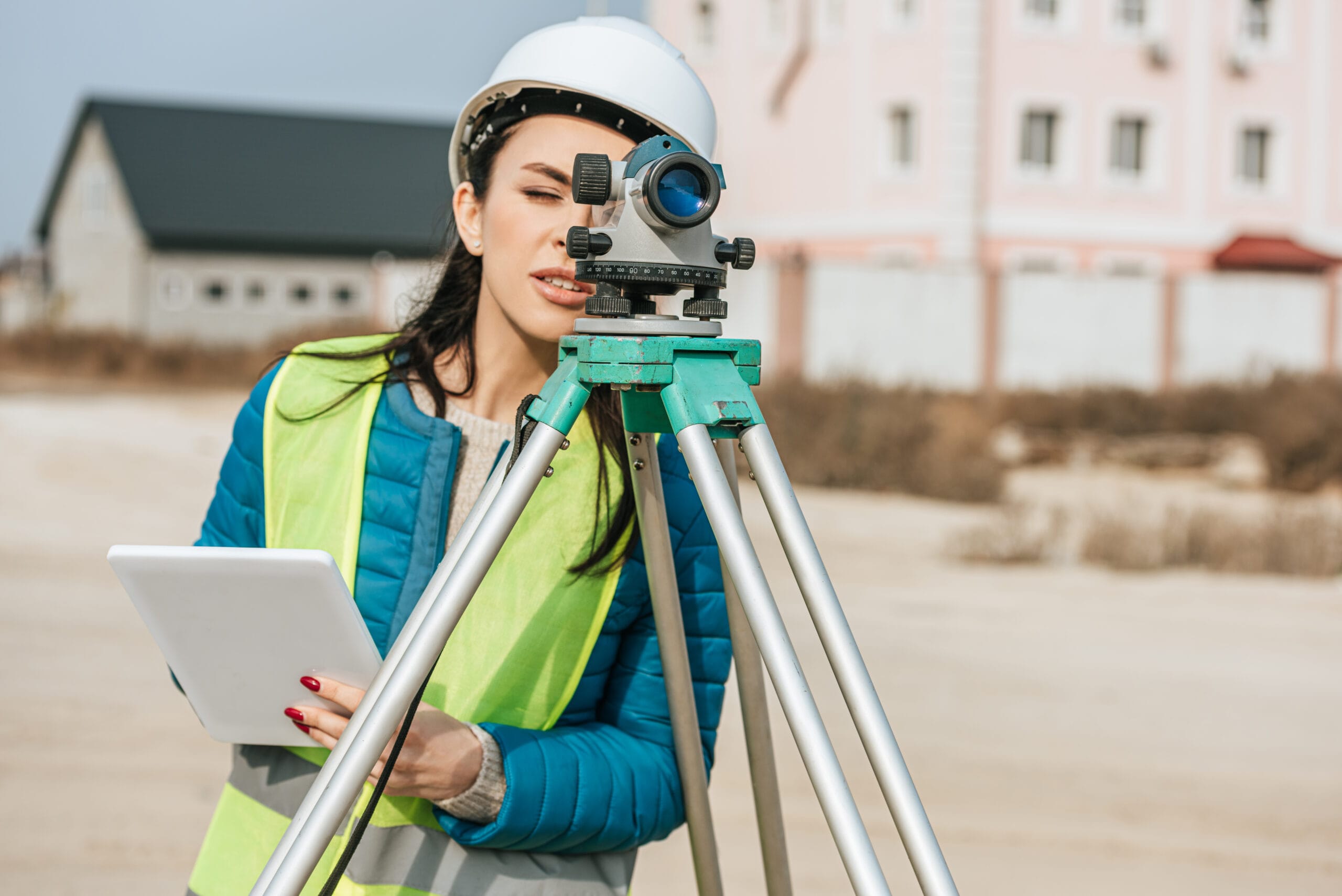 female surveyor with digital tablet looking throug 2023 11 27 05 27 52 utc scaled