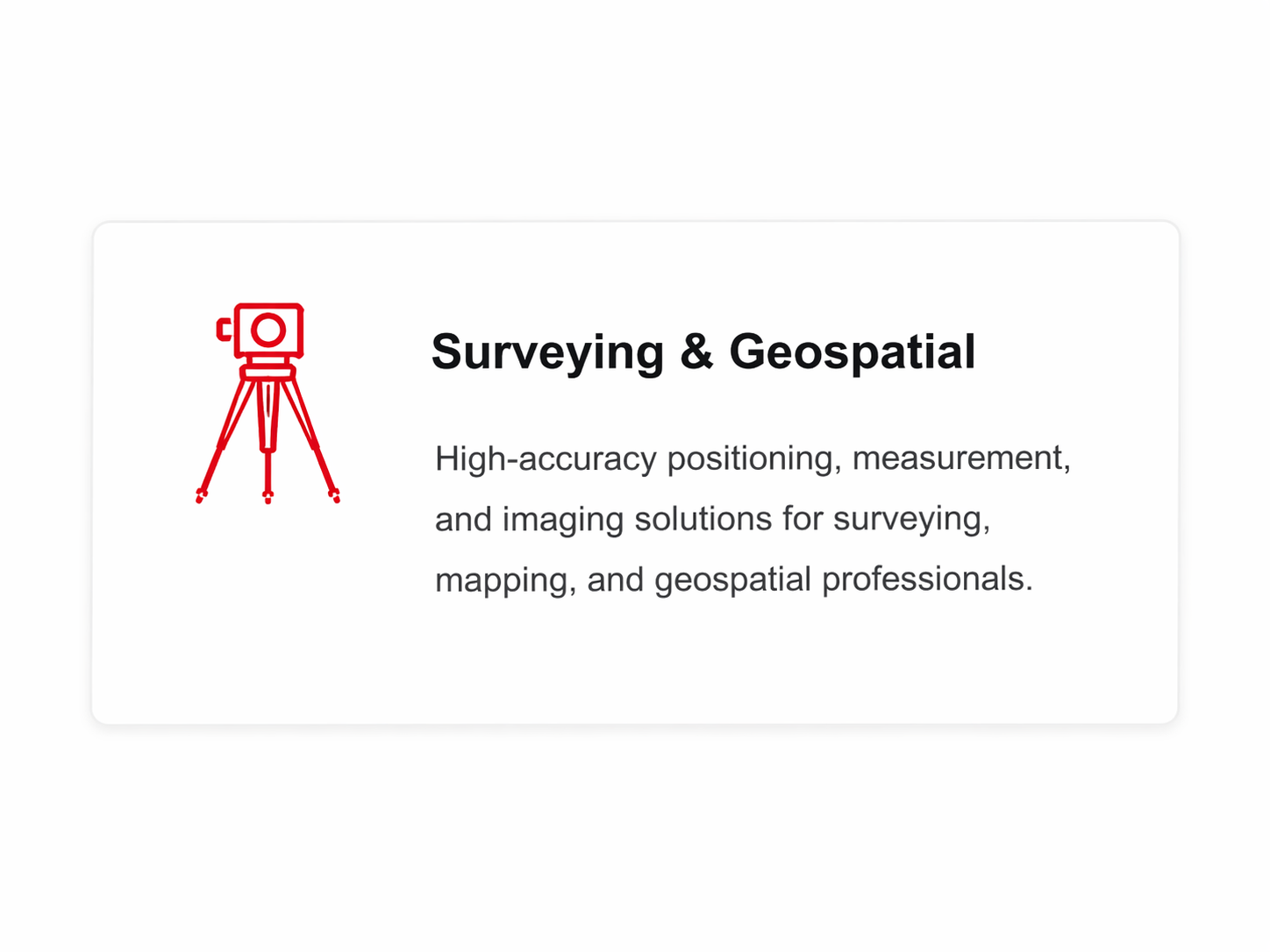 Surveying and geospatial industry icon