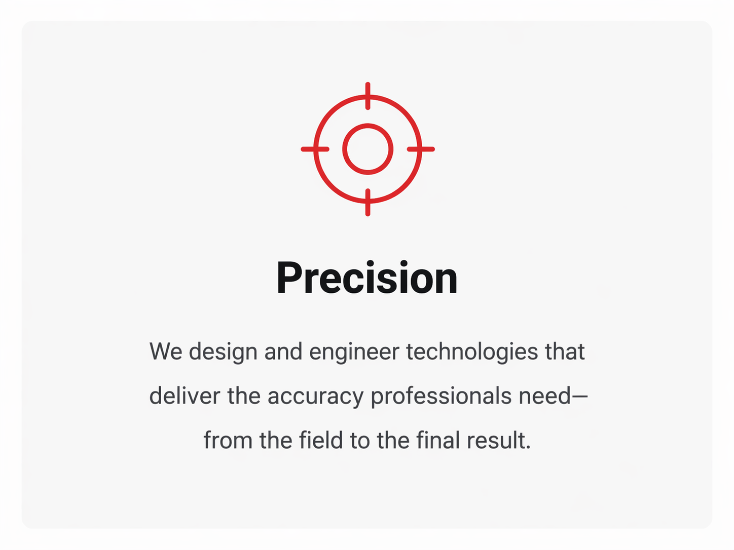 Precision icon representing accuracy in field workflows