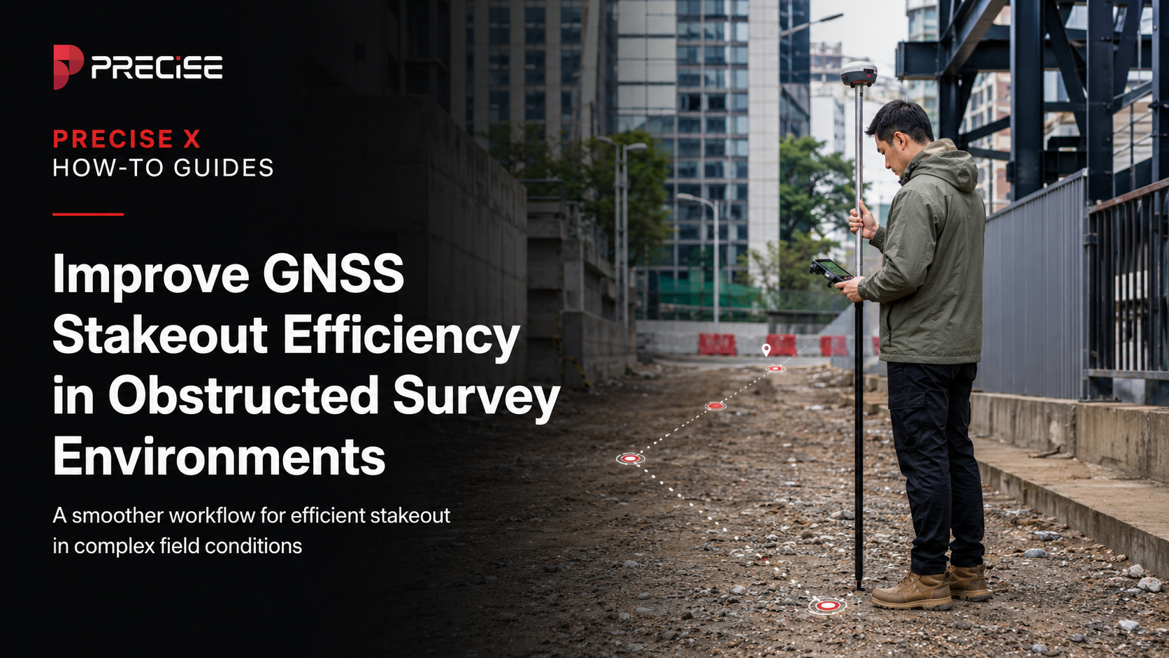 How to Improve GNSS Stakeout Efficiency in Obstructed Survey Environments 4 How to Improve GNSS Stakeout Efficiency in Obstructed Survey Environments