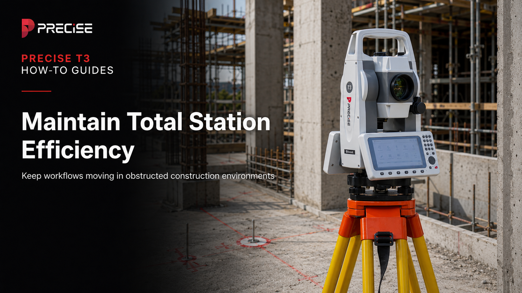 How to Maintain Total Station Efficiency in Obstructed and Complex Construction Environments 7 How to Maintain Total Station Efficiency in Obstructed and Complex Construction Environments