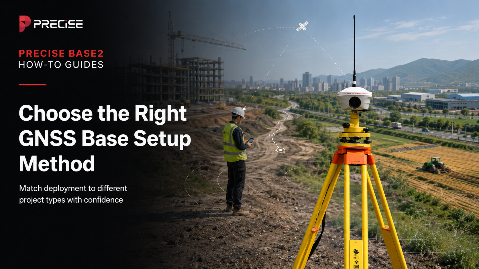 How to Choose the Right GNSS Base Setup Method for Different Project Types 2 How to Choose the Right GNSS Base Setup Method for Different Project Types